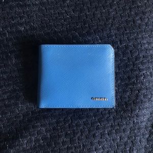 CALVIN KLEIN LEATHER COIN POUCH WALLET